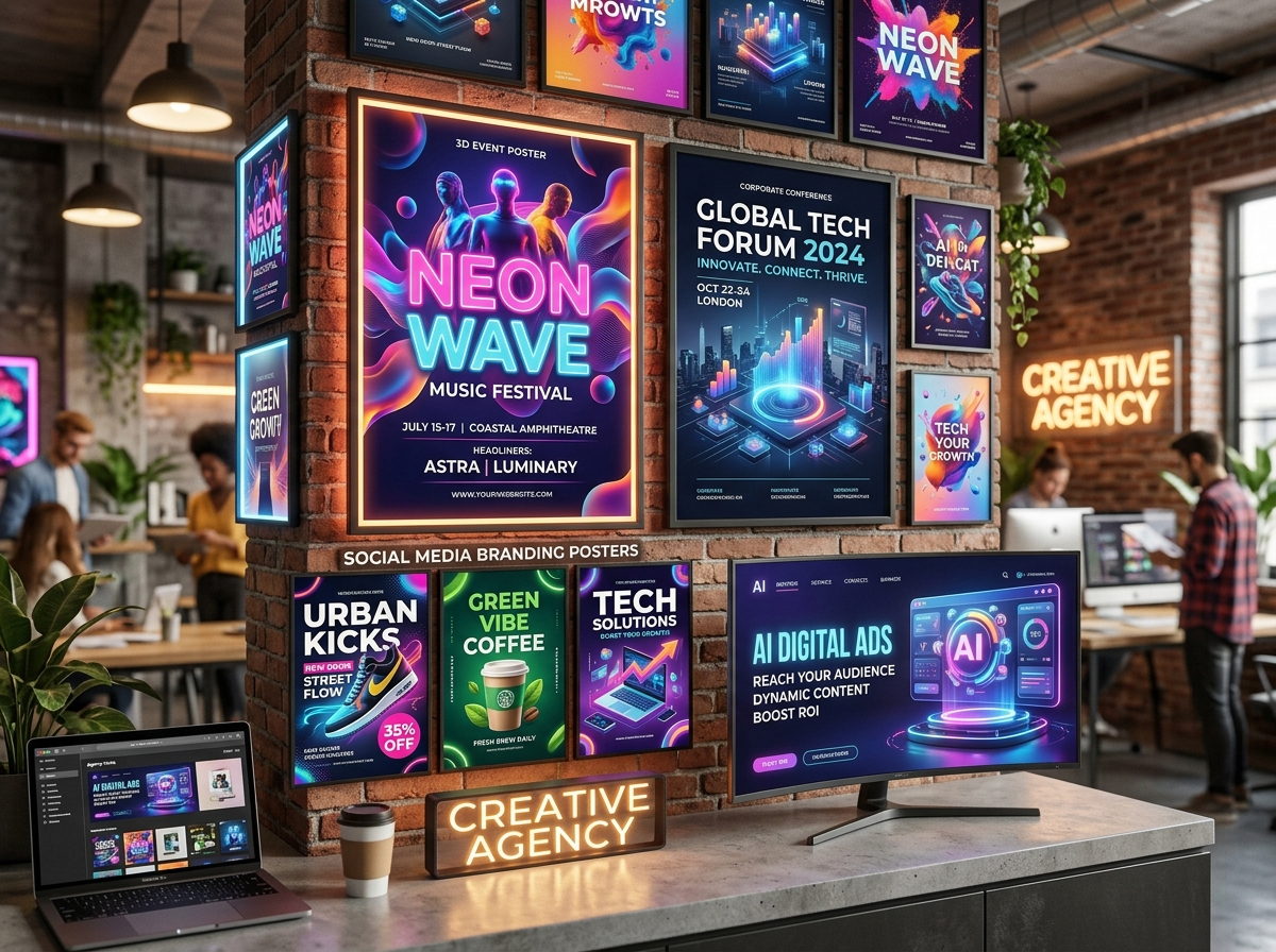 Poster and Flyer Design Creative Agency Portfolio